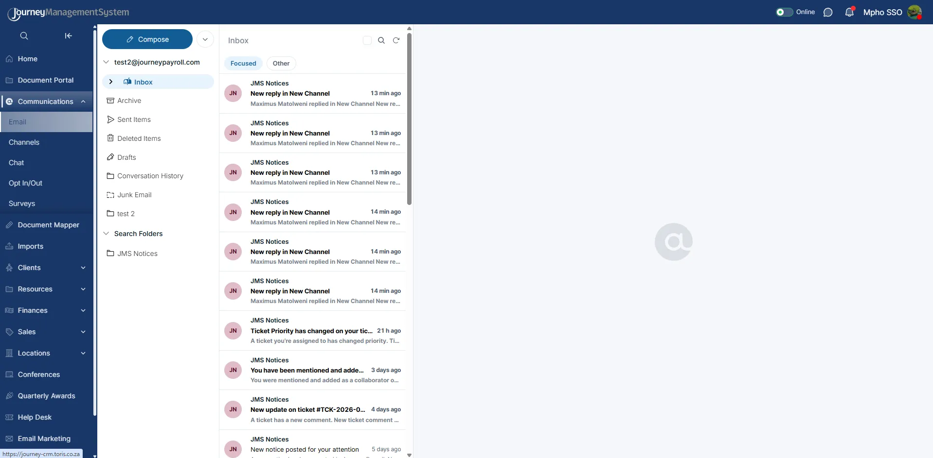 Focused and Other tabs in the inbox
